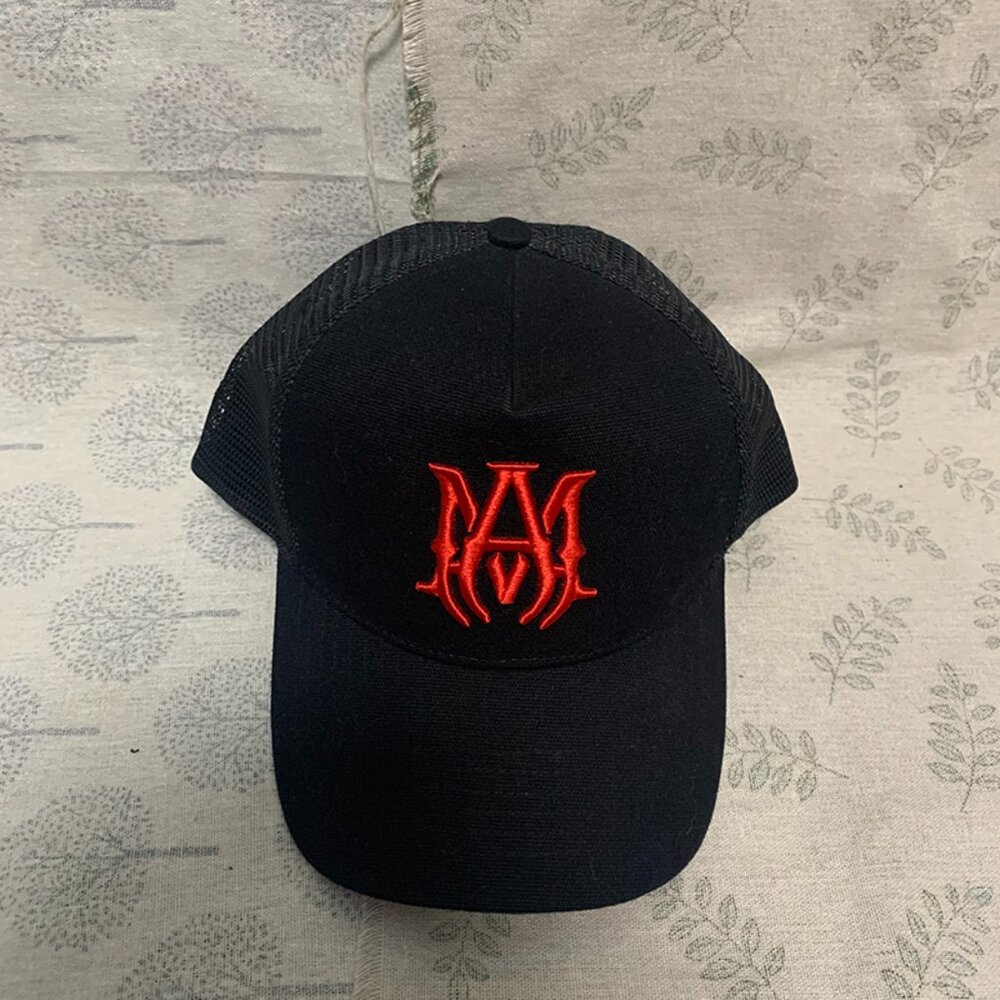 Amiri Canvas Cap With Embroidered Ma Logo